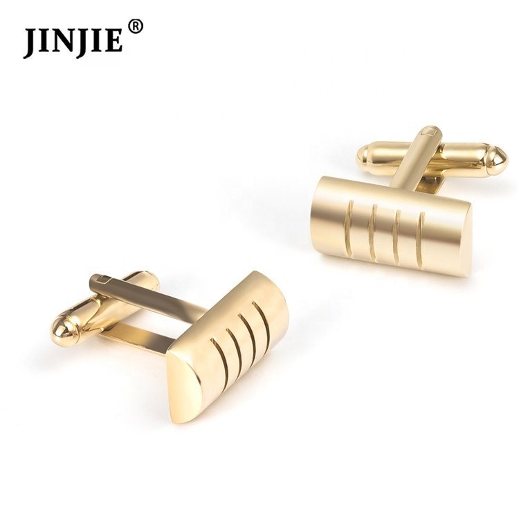 The new fashion high-grade men's French gold plated cufflinks tie clip gift set for shirt wholesale