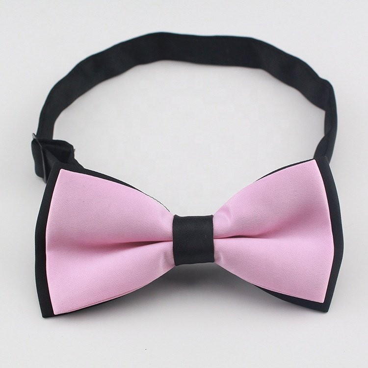 School Uniform Bowtie Polyester Solid Color Plain School Bow Tie