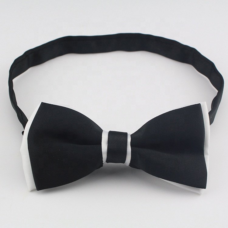 School Uniform Bowtie Polyester Solid Color Plain School Bow Tie