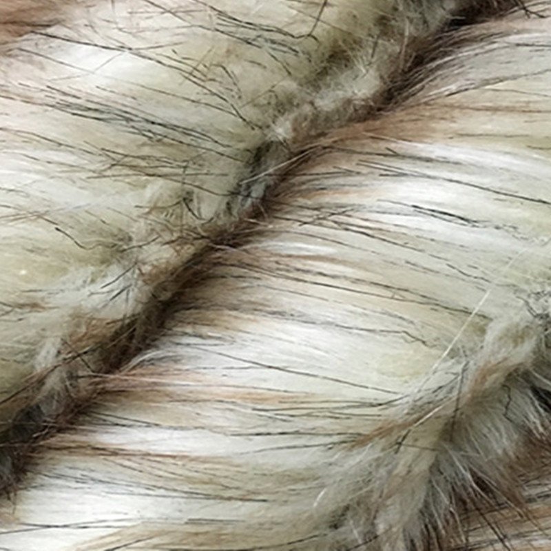 High Quality Custom Long Pile Tricolor Hair Dog Faux Fox Fur Fabric For Clothing