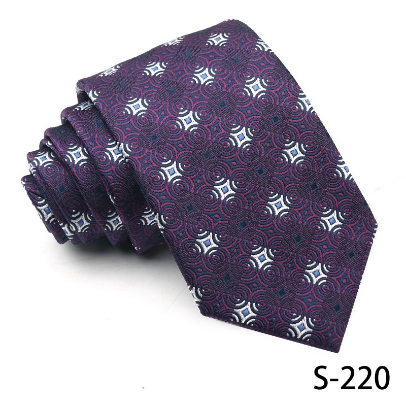 2024 latest floral necktie design for mens tie from china hot sale cheap 100% polyester necktie purple necktie