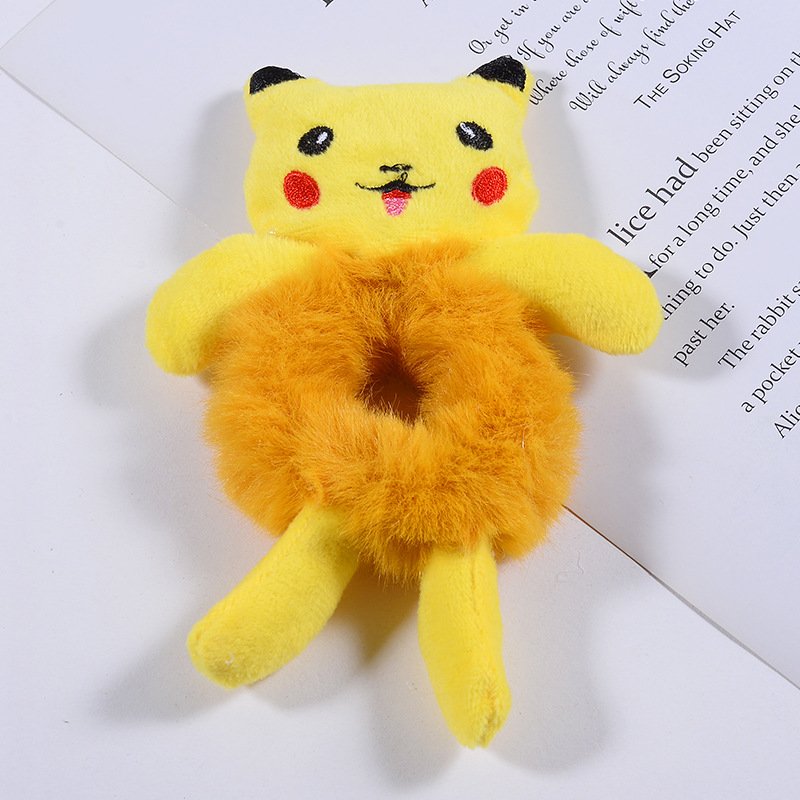New Korean Cute Plush Animal Elastic Hair Bands Frog Cat Hair Rope Ties Children Barrette Head Wear Girls Women Hair Accessories