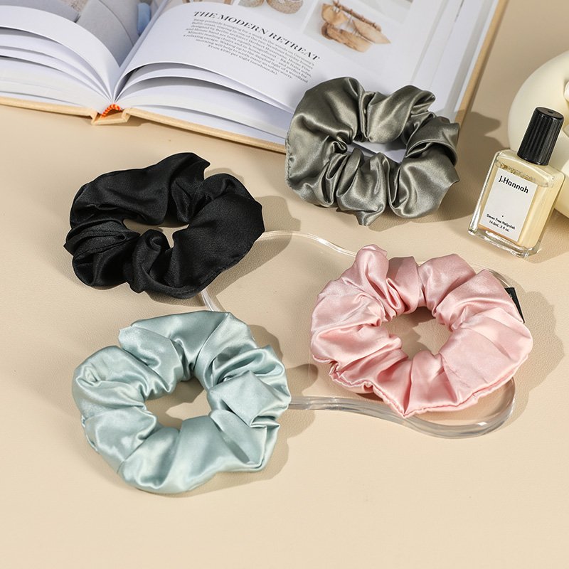 2022 big size scrunchy bobbles velvet hair bands soft hair ties hair accessories for women kids girls