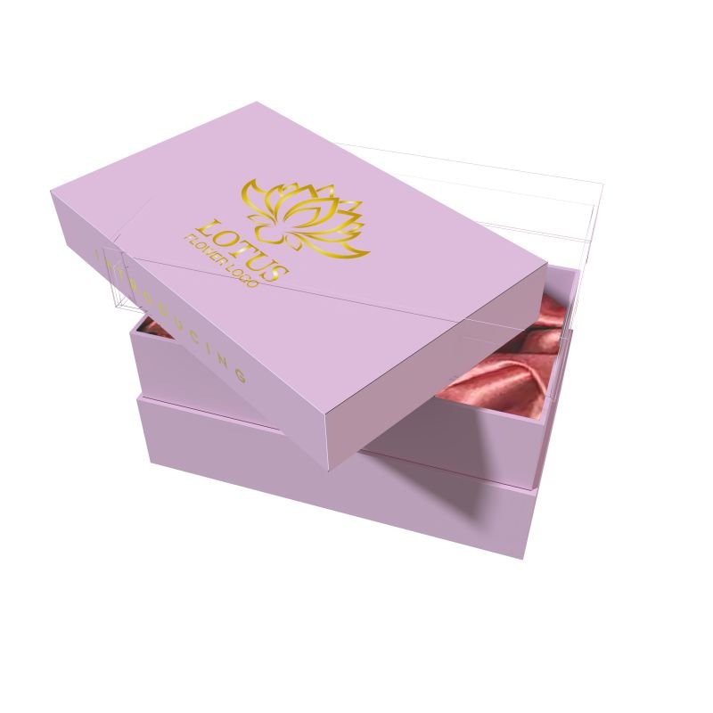 Custom Logo Luxury Wig Packaging Box Hair Accessories Box With Insert Removable Lid Rigid Gift Boxes With Silk Satin Insert