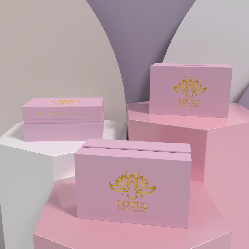 Custom Logo Luxury Wig Packaging Box Hair Accessories Box With Insert Removable Lid Rigid Gift Boxes With Silk Satin Insert