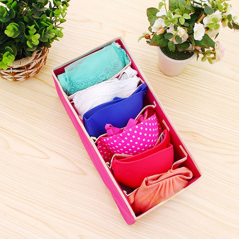 Dividers Drawer Fabric Foldable Cabinet Closet Organizers and Storage Boxes for Socks Underwear Ties