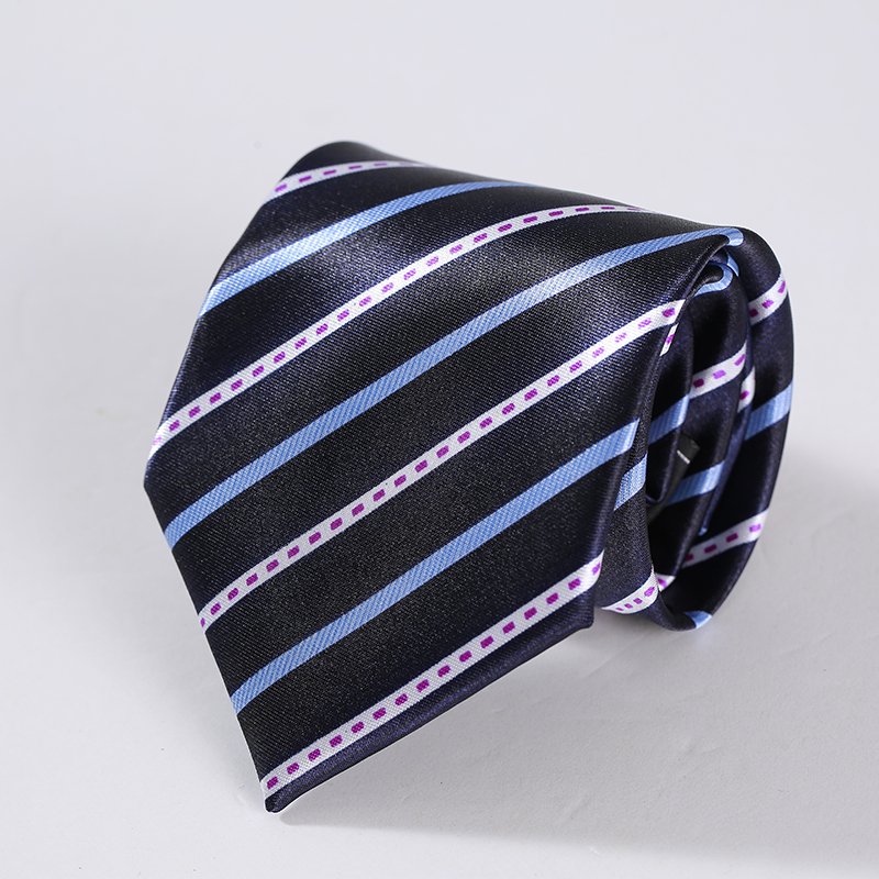 2024 Business wear zipper loose tie fashion for man anti-wrinkle polyester ascot tie mans ascot tie