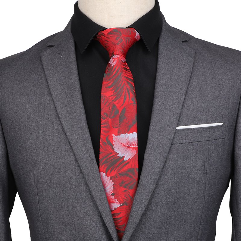 Fashion Classic Floral Men Casual Ties Flower Printed Design Men Polyester Neckties