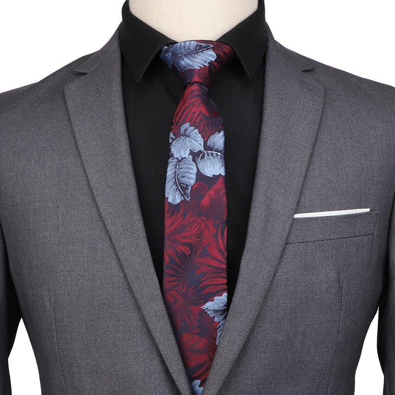 Fashion Classic Floral Men Casual Ties Flower Printed Design Men Polyester Neckties