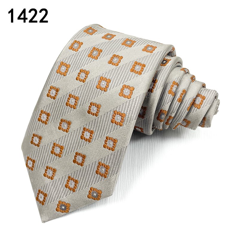 T-70- Silk Yellow Light Color Wedding Mens Fashion Neckties Woven Young Man Silk Ties Classic