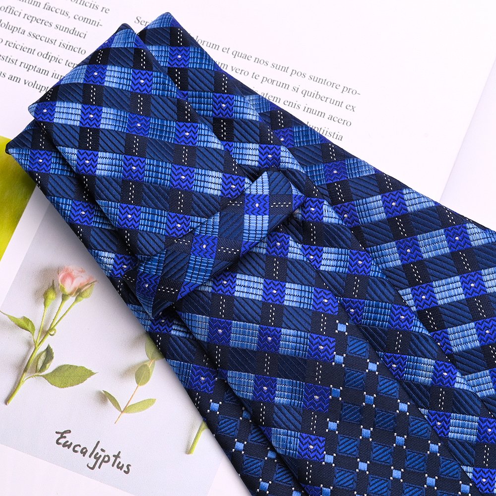 Yili Factory Wholesale Handsome Woven Jacquard Corporate Logo Customization Polyester Tie
