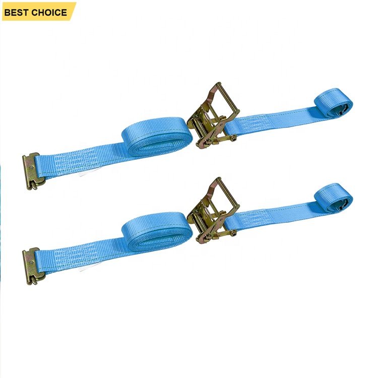 High Duty Wll1400lbs Ratchet Strap With E-truck Hook Tie Down E Truck Cargo Strap 4400lbs