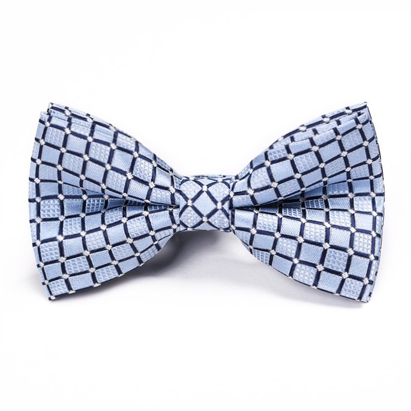 Factory in stock fashion casual polyester jacquard adjustable handmade bow tie for men suit shirt