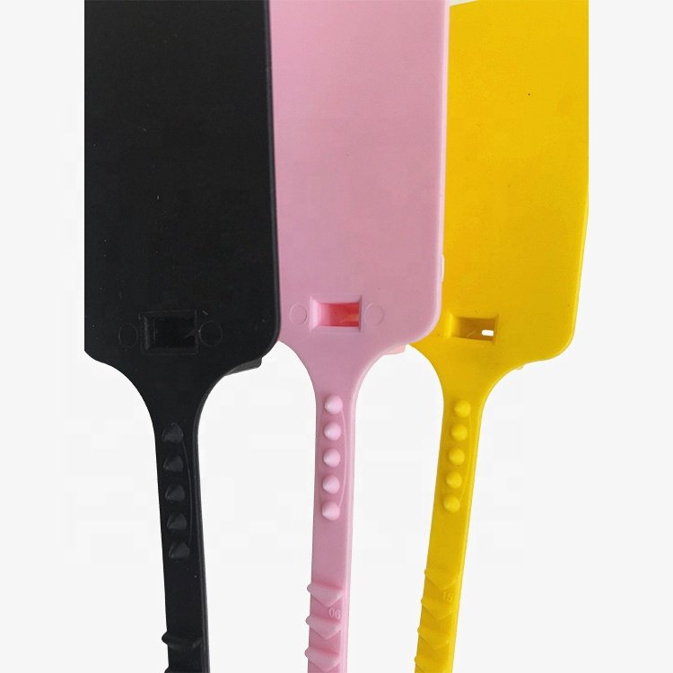 Clothing Cable Writable Labels Manufacturer Custom Brand Logo Garment Plastic Locking Zip Tags for Bag