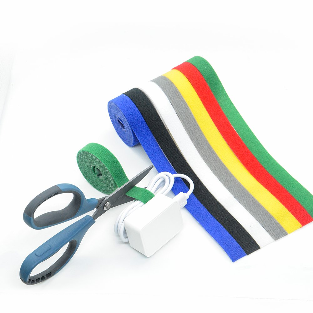 2022 Best Sale 10mm To 100mm Adjustable Double Sided Nylon Fastener Tape Adhesive Klettband Back To Back Hook And Loop Cable Tie