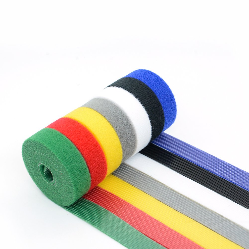 2022 Best Sale 10mm To 100mm Adjustable Double Sided Nylon Fastener Tape Adhesive Klettband Back To Back Hook And Loop Cable Tie