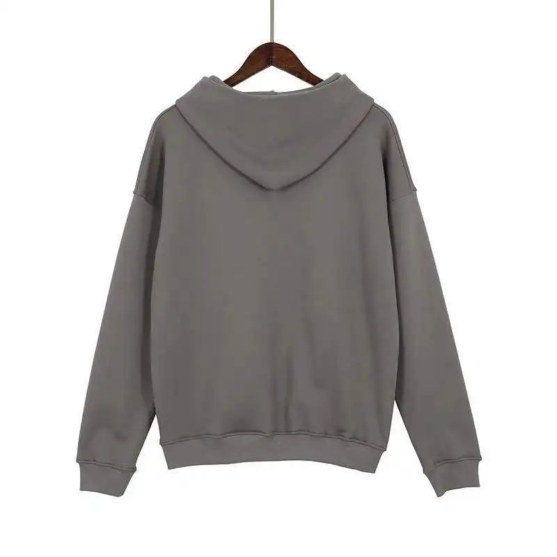 Custom fashion puff printing hoodie zip up men's oversize blank full zip up Hoodies high quality cotton zipper hoodie sweatshirt