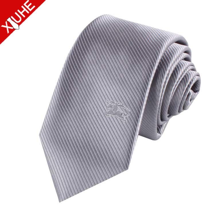 Custom Lot Mens Skinny Necktie Striped Famous Brand Name Company Logo Neck Tie Woven Necktie Custom Design Logo Tie
