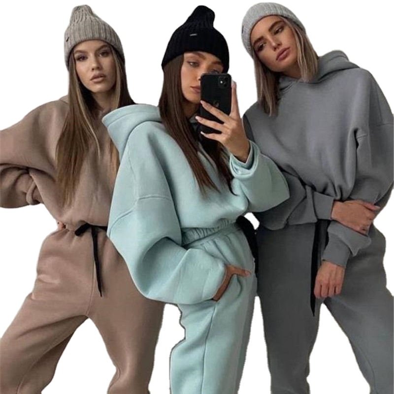 High Quality Custom Logo Cotton Long Sleeve Pullover Women Crop Top Hoodie for Gym Clothing and out door fit with private logos