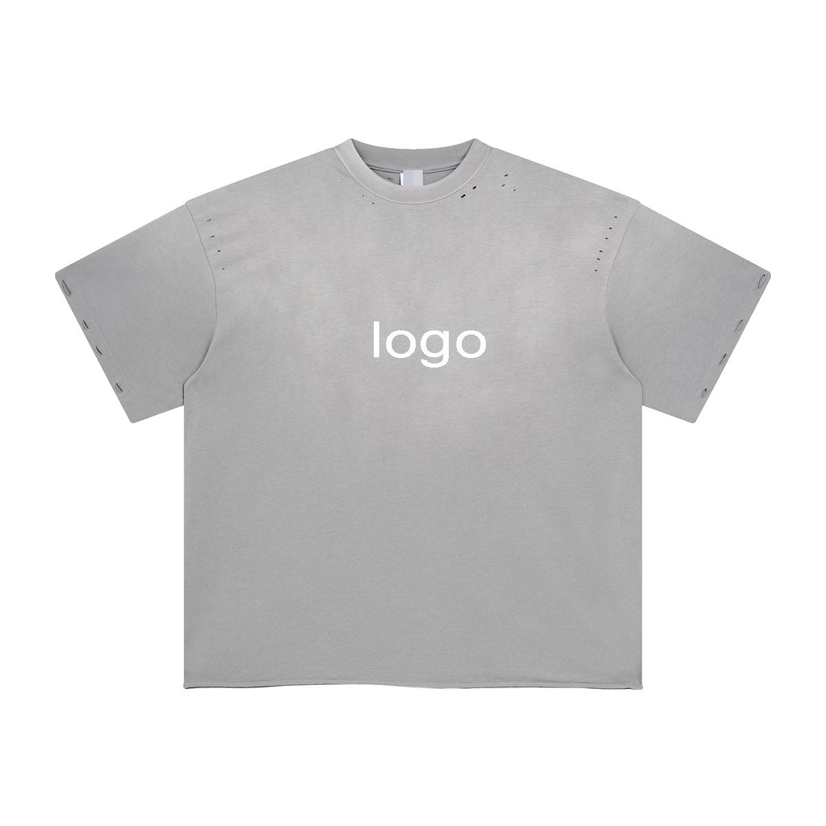 OEM personalized designs custom print tees vintage acid wash out t shirt oversized casual men Retro tie-dye distressed t shirt