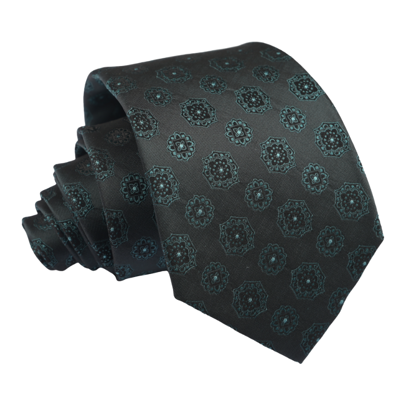 High Quality Custom Design Woven Jacquard Seven Fold Silk Tie