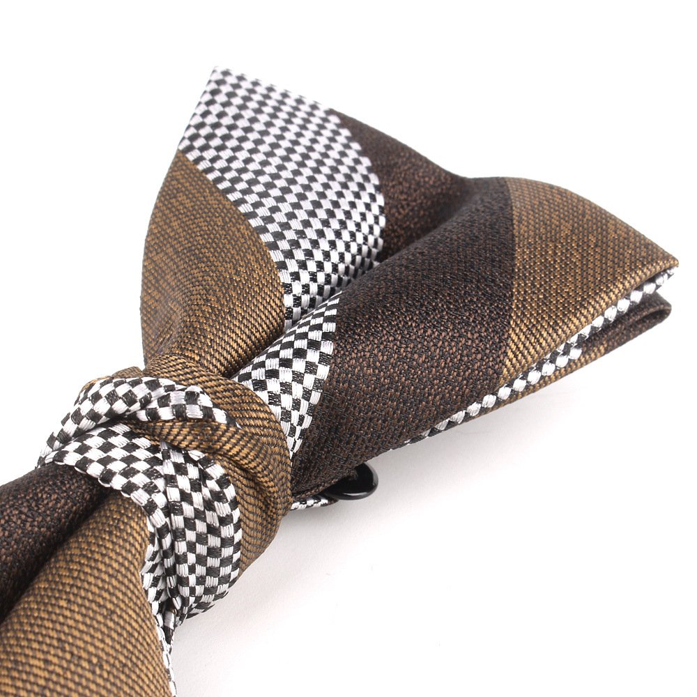 Polyester Jacquard Brown Men's Bowties Fashion Butterfly Bow Knot Male Casual Collar Tie Cravat Party Wedding Bow Ties For Men