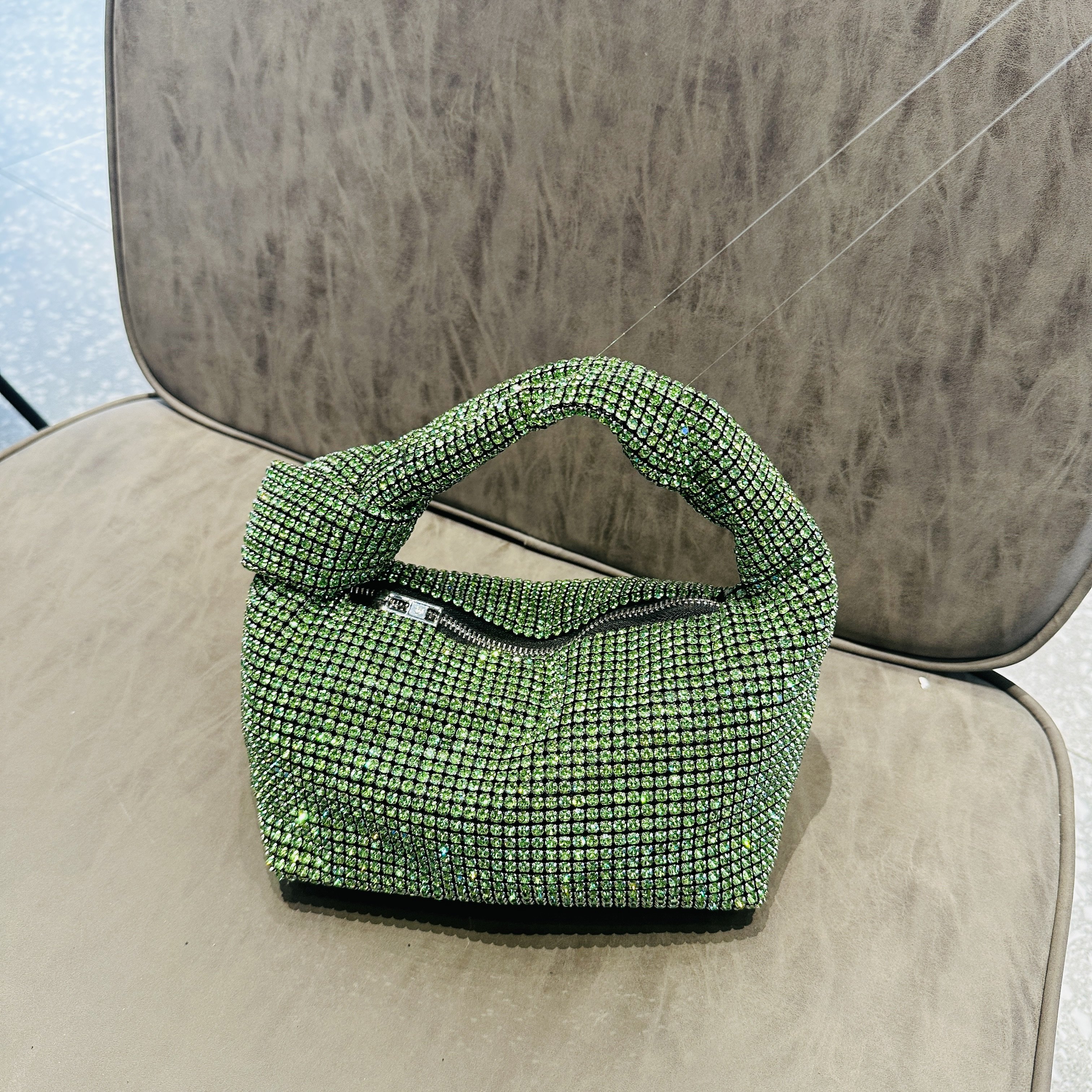 Hot Sell Women Evening quality Bag Rhinestone Sparkly Patterned Lady's Handbag Bow Tie Evening Dress Handle Bag For Lady