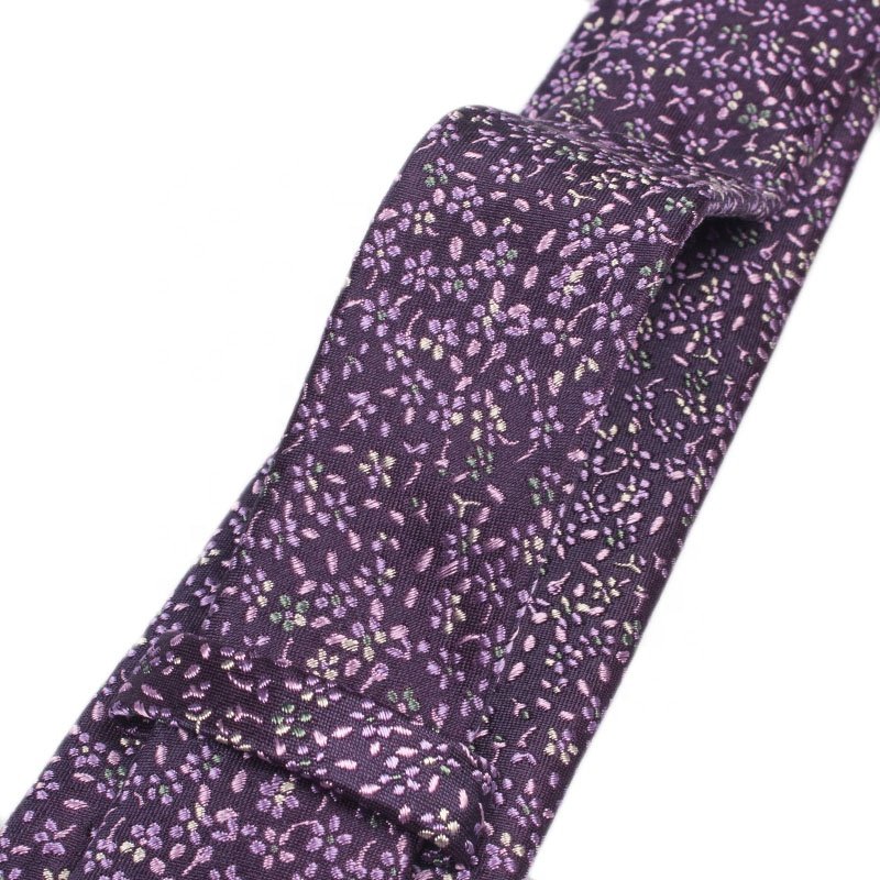YAZHUO Neckwear Hand Made Purple Mens Neck Ties For Men Business Custom