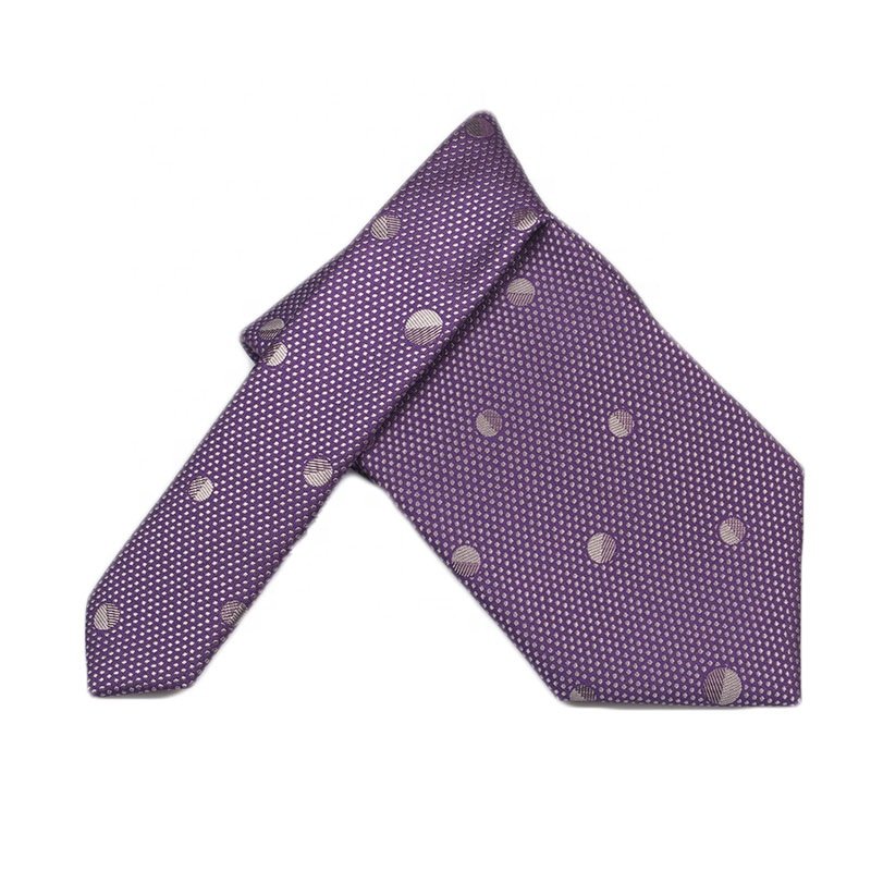 YAZHUO Neckwear Hand Made Purple Mens Neck Ties For Men Business Custom