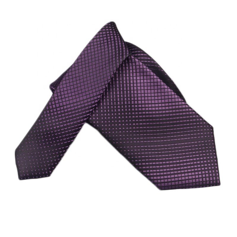 YAZHUO Neckwear Hand Made Purple Mens Neck Ties For Men Business Custom