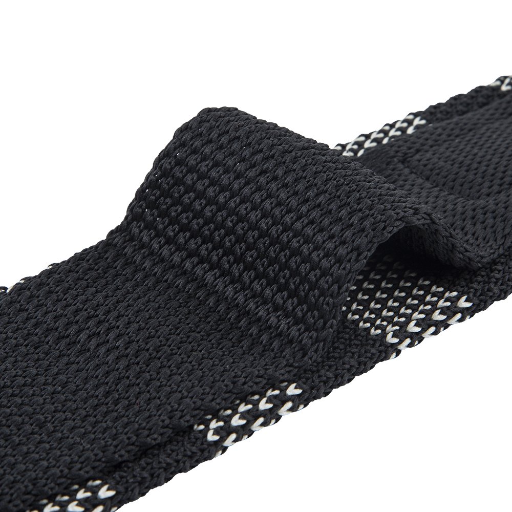 Two-Toned Stripe Men's Polyester Knit Necktie Arrow End Knitted Ties with Durable Polyester Material For Men