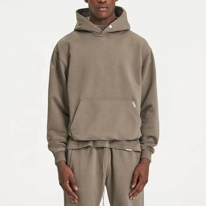 Wholesale custom xxxxl pullover hoodie heavy weight sweatshirts streetwear tie dye stone wash vintage hoodie