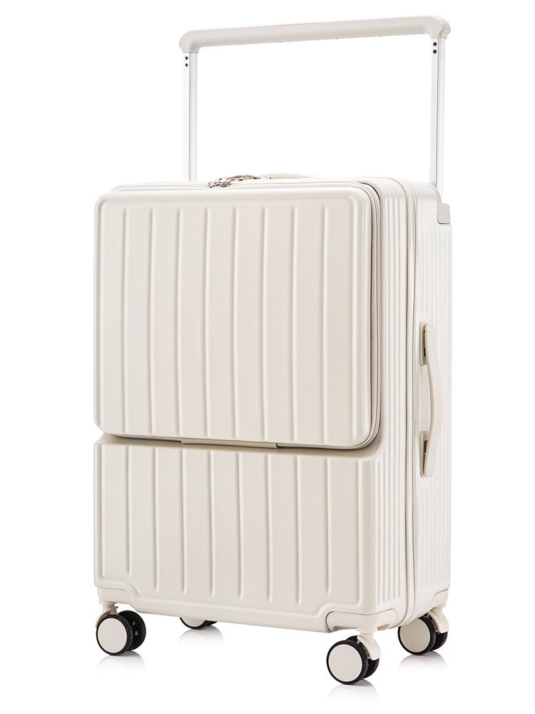 Luggage Case Women's 2024 New Front Opening Multifunctional Trolley Large Capacity Wide Tie Rod Travel Password Box for Men