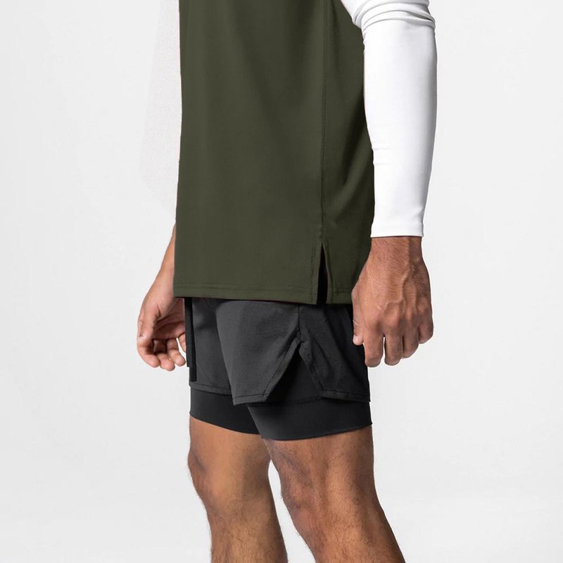 Summer Stringer Vest Loose Singlet Undershirts Sleeveless T Shirt For Men Sports Wear Workout Muscle Mesh Men Tank Top Gym