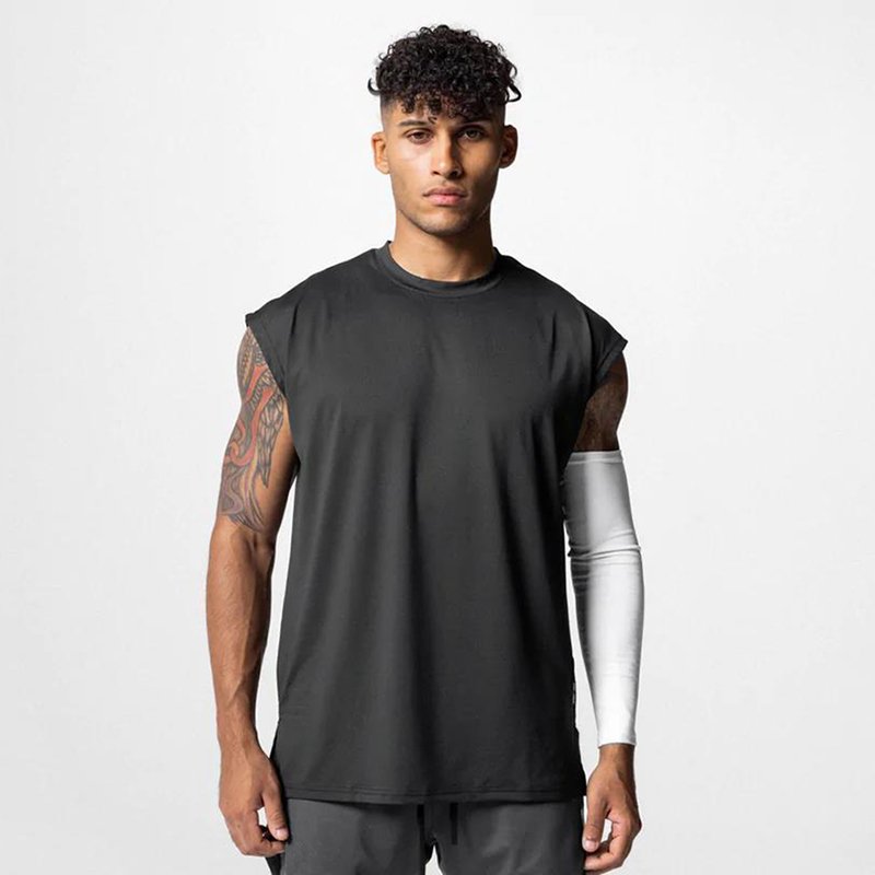 Summer Stringer Vest Loose Singlet Undershirts Sleeveless T Shirt For Men Sports Wear Workout Muscle Mesh Men Tank Top Gym