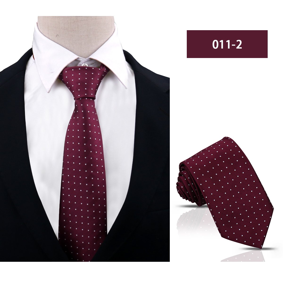 Luxury Black 8cm Ties For Men Polk Dot Navy Blue High Quality Exclusive Neck Ties Business