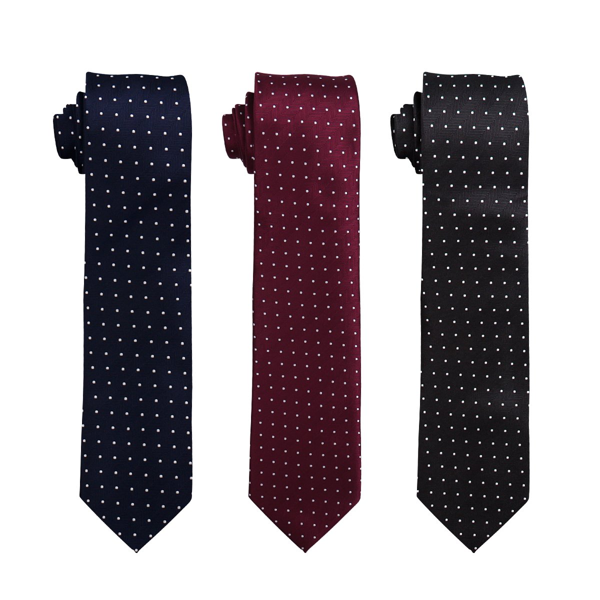 Luxury Black 8cm Ties For Men Polk Dot Navy Blue High Quality Exclusive Neck Ties Business