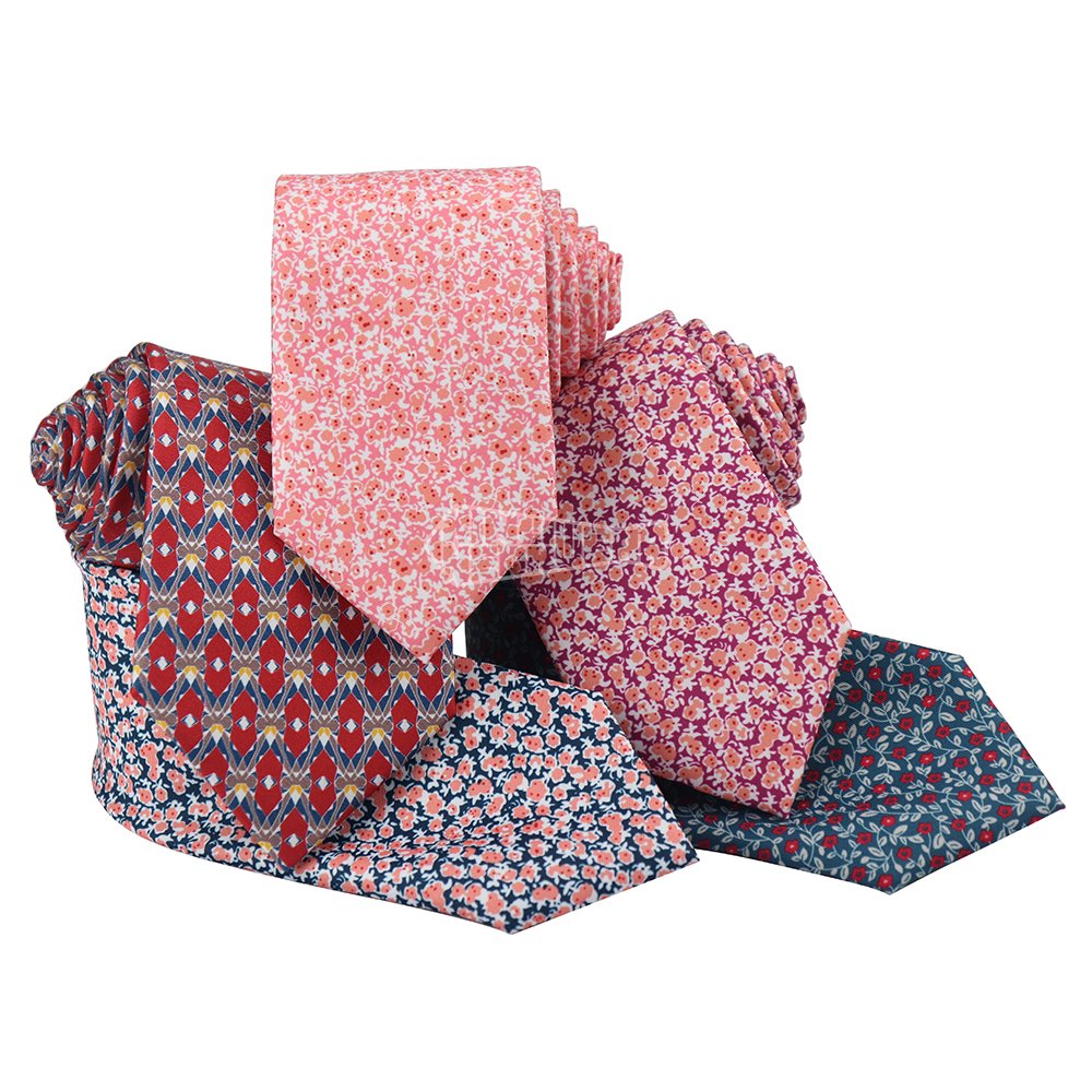 Green And Burgundy Silk Navy Geometric Pattern Tie Custom Printing Luxury High End Cup Neck Ties For Sale