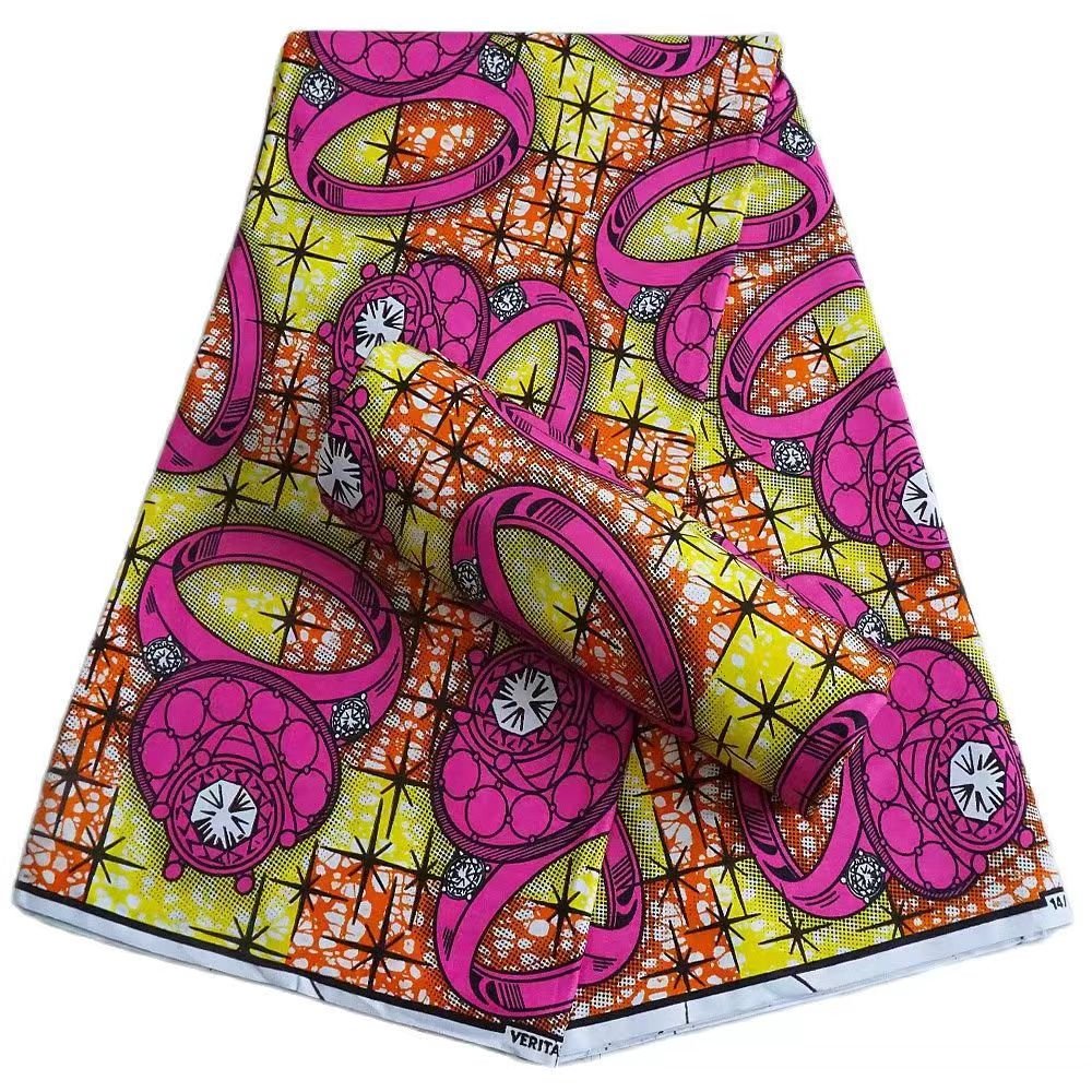 100% cotton Super quality Ankara real printed wax fabric Dutch wax printed cloth fabric for dress wedding home textile