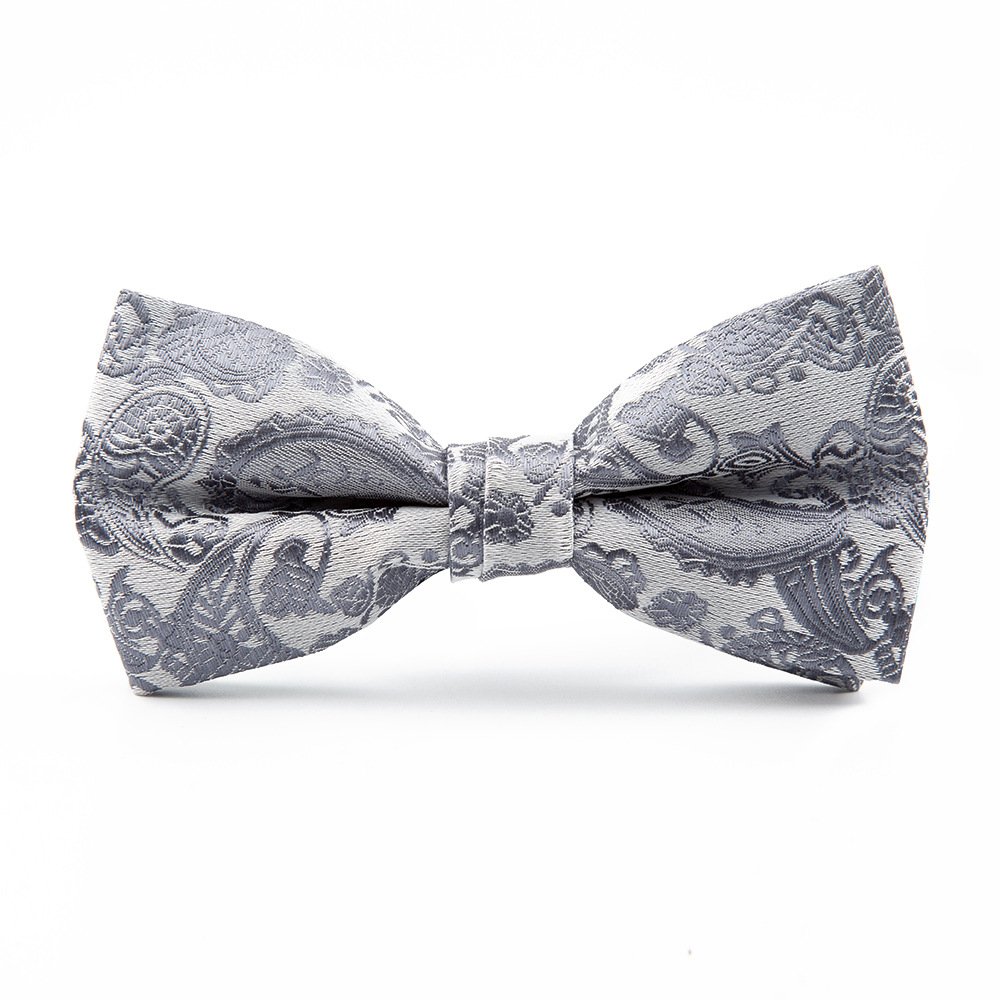 New Fashion Custom Jacquard Colorful Polyester Shirts Paisley Bow Tie For Men Business Wedding