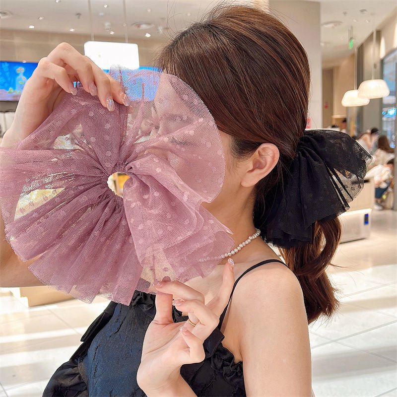 Flower Print Hair Scrunchies for Women Girls Cute Elastic Hair Ties Bands Headband Rubber Bands Hair Accessories
