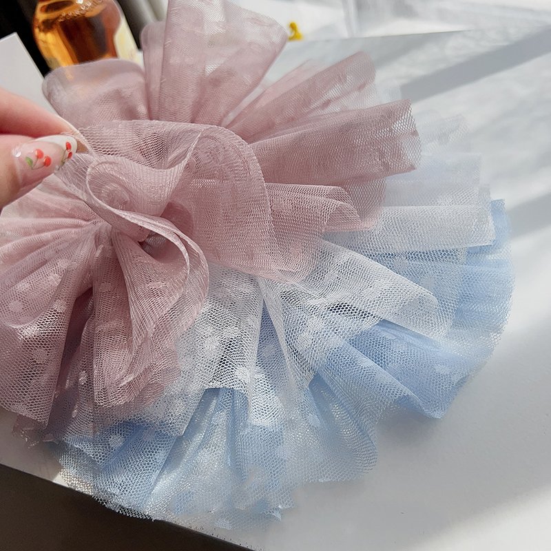 Flower Print Hair Scrunchies for Women Girls Cute Elastic Hair Ties Bands Headband Rubber Bands Hair Accessories
