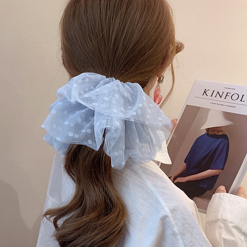 Flower Print Hair Scrunchies for Women Girls Cute Elastic Hair Ties Bands Headband Rubber Bands Hair Accessories