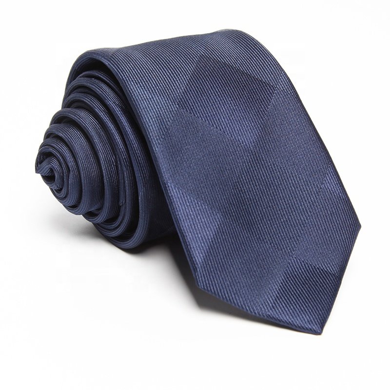 Classic british mens necktie peacock turquoise plaid ties jacquard woven polyester tie for men