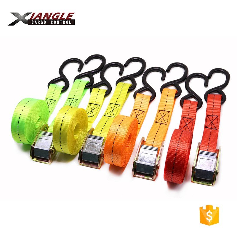 1" 25mm 600daN High Quality Polyester Cargo Lashing Cam Lock Buckle Tie Down Strap