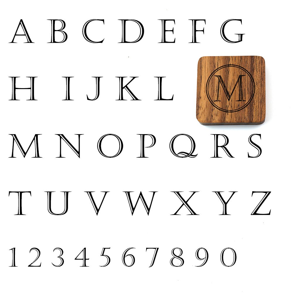 Custom logo Groomsman Best Man walnut solid wooden cuff links with wooden box set for men
