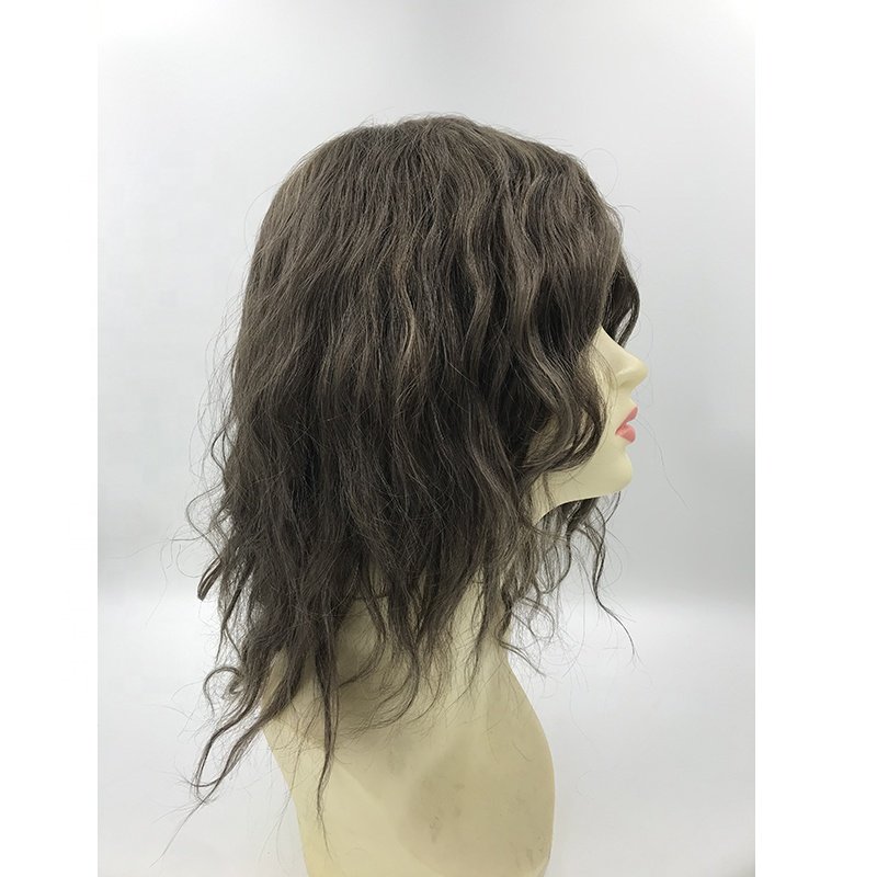 spot highlights color quality human hair systems hand tied mono poly coat full head wigs for cancer fashion hair loss solution