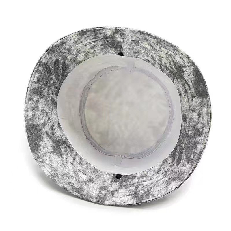 Unisex Bucket Hat Summer Beach Sun Hat Cotton Tie-Dye Printed Fisherman Hat for Women