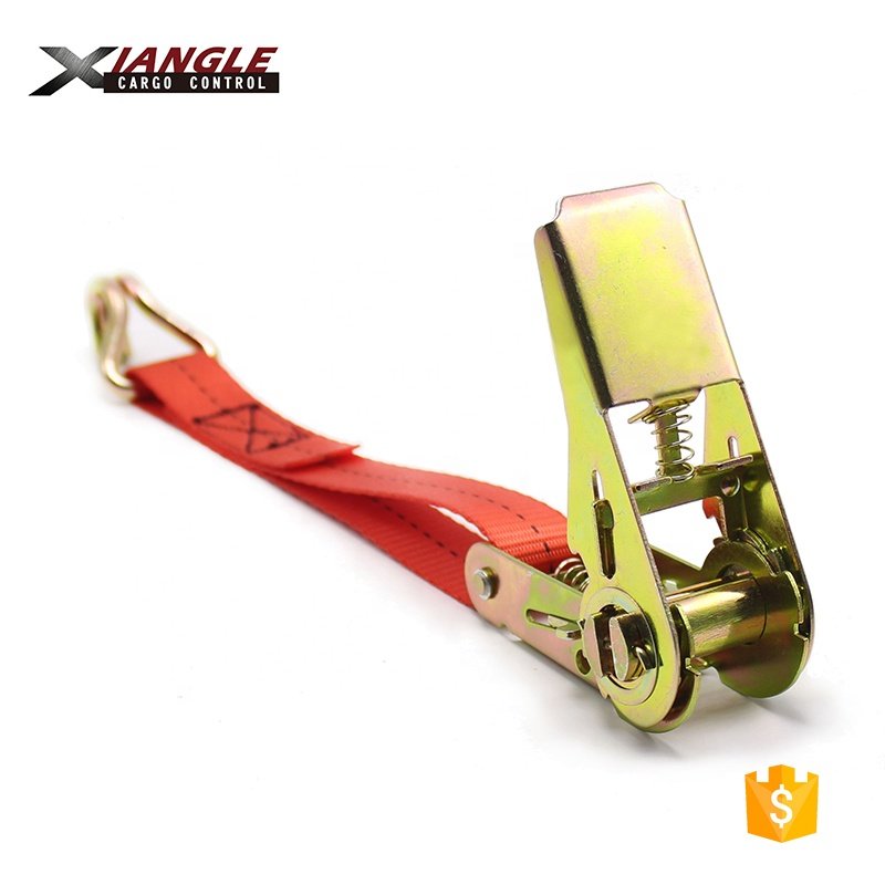 Factory Price 1inch 25mm x 6m Cargo Lashing Belt Ratchet Tie Down Straps Mini Ratchet Straps with J hooks