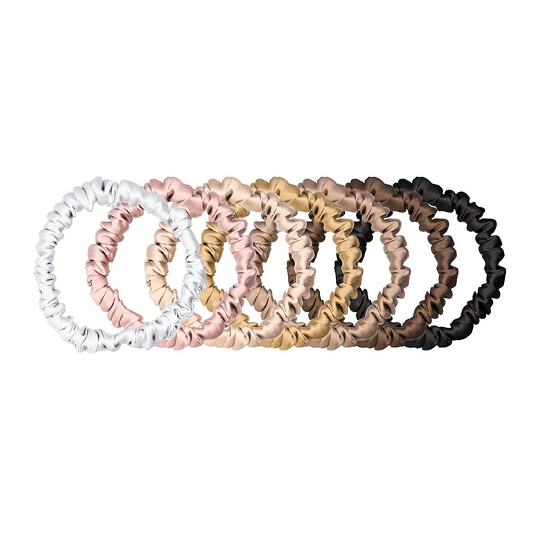 2022 New Arrival Printing wholesale elastic soft 100% mulberry silk scrunchies with hair tie